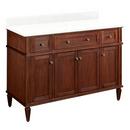 Signature Hardware Antique Brown 48-1/8 in. Floor Mount Vanity 
