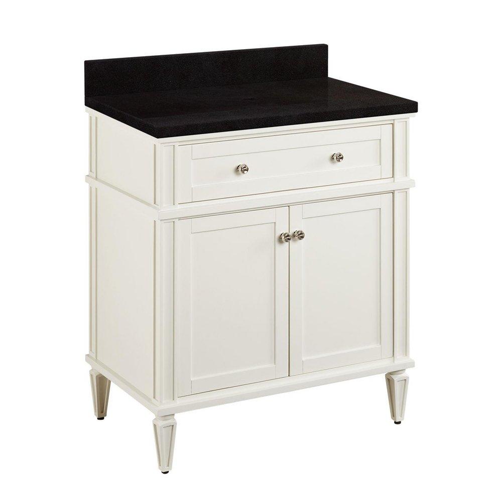 Signature Hardware White 30 in. Floor Mount Vanity 