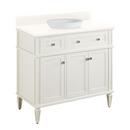 Signature Hardware White 36-1/8 in. Floor Mount Vanity 
