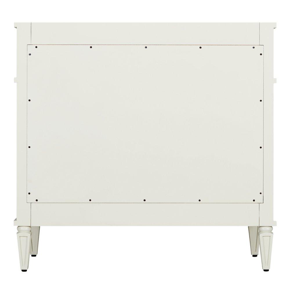 Signature Hardware White 36-1/8 in. Floor Mount Vanity 