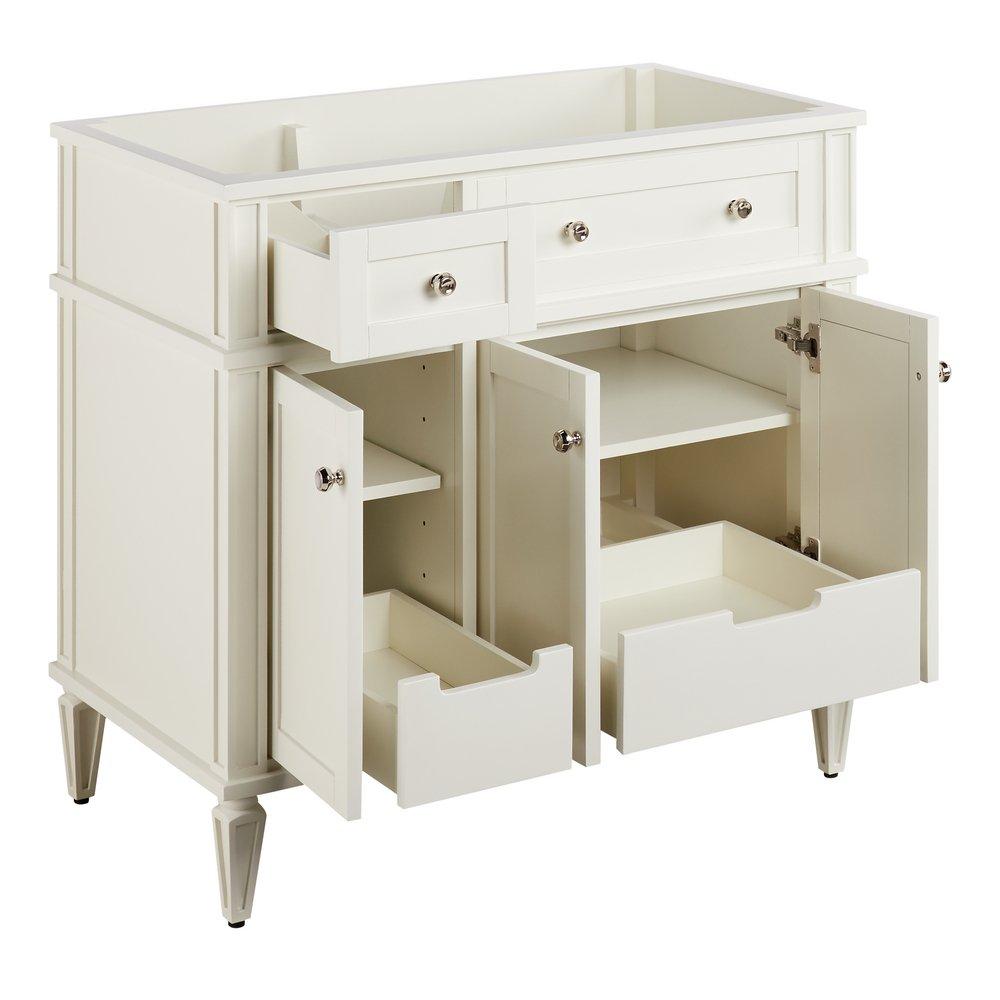 Signature Hardware White 36-1/8 in. Floor Mount Vanity 