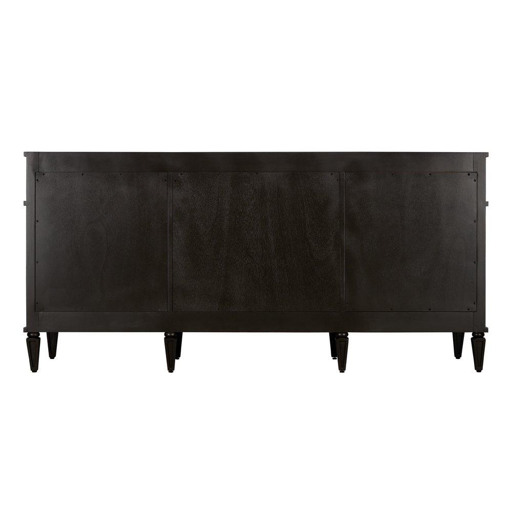 Signature Hardware Charcoal Black 72-1/8 in. Floor Mount Vanity 