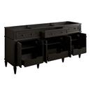 Signature Hardware Charcoal Black 72-1/8 in. Floor Mount Vanity 