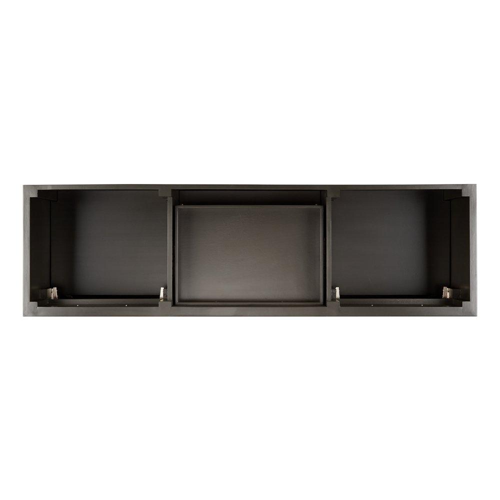 Signature Hardware Charcoal Black 72-1/8 in. Floor Mount Vanity 
