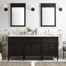 Signature Hardware Charcoal Black 72-1/8 in. Floor Mount Vanity 