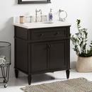 Signature Hardware Charcoal Black 30 in. Floor Mount Vanity 