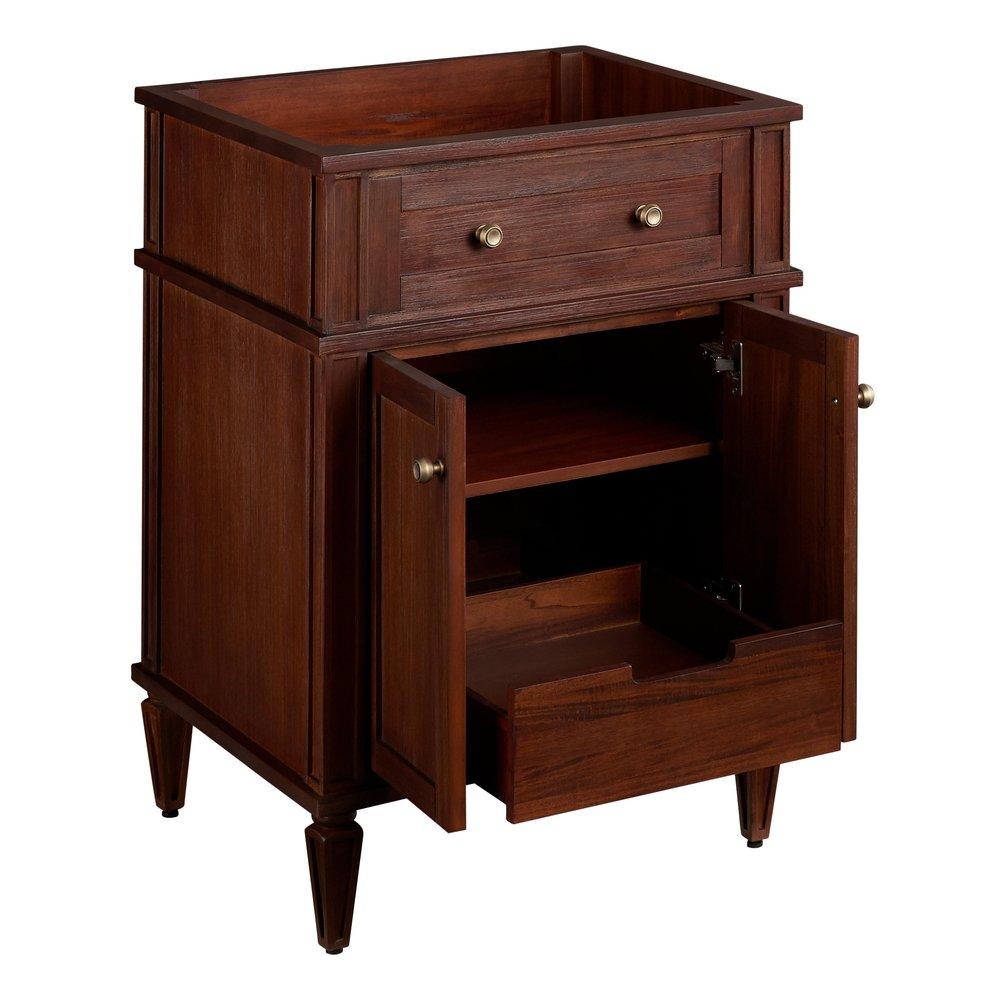 Signature Hardware Antique Brown 24-1/8 in. Floor Mount Vanity 