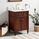 Signature Hardware Antique Brown 24-1/8 in. Floor Mount Vanity 