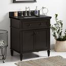 Signature Hardware Charcoal Black 30 in. Floor Mount Vanity 