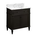 Signature Hardware Charcoal Black 30 in. Floor Mount Vanity 