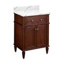Signature Hardware Antique Brown 24-1/8 in. Floor Mount Vanity 