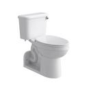 1.28 gpf Elongated Floor Mount Two Piece Toilet Bowl in White