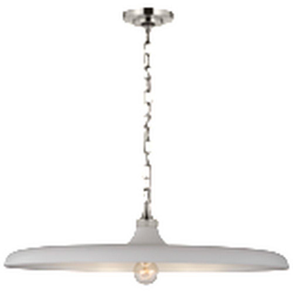 Visual Comfort & Co. Signature Polished Nickel 15W 1-Light Medium E-26 Pendant Light 