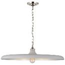 Visual Comfort & Co. Signature Polished Nickel 15W 1-Light Medium E-26 Pendant Light 