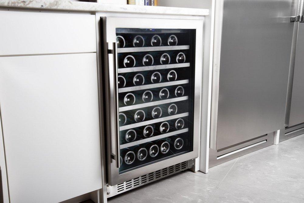 Azure Home Products Stainless Steel 23-7/8 x 35 in. Indoor Wine Coolers 