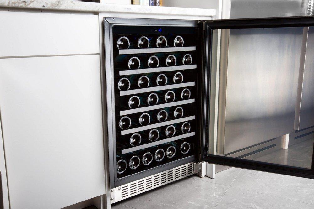 Azure Home Products Stainless Steel 23-7/8 x 35 in. Indoor Wine Coolers 