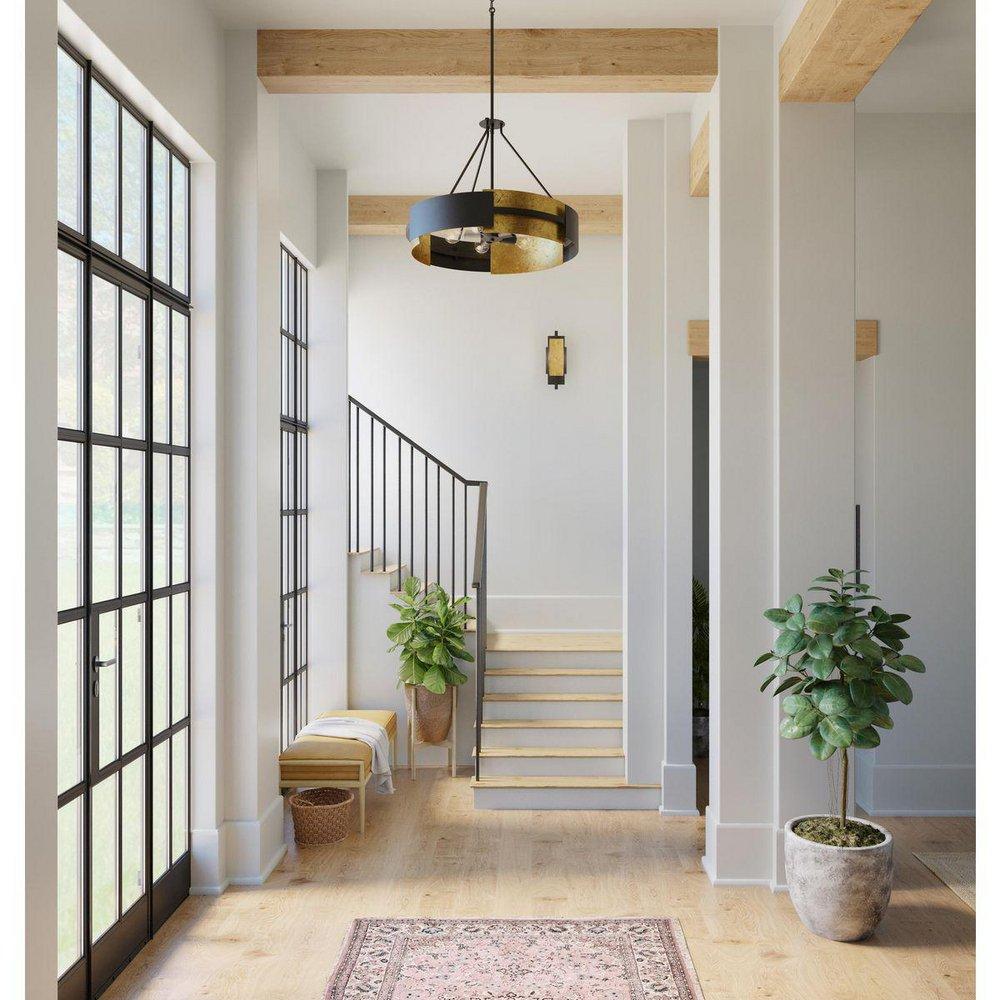 *CVR* LOWERY  5-LIGHT BLACK/DISTRES 