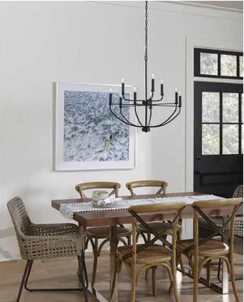 *CVR* LEYDEN 9-LIGHT MATTE BLACK FA 