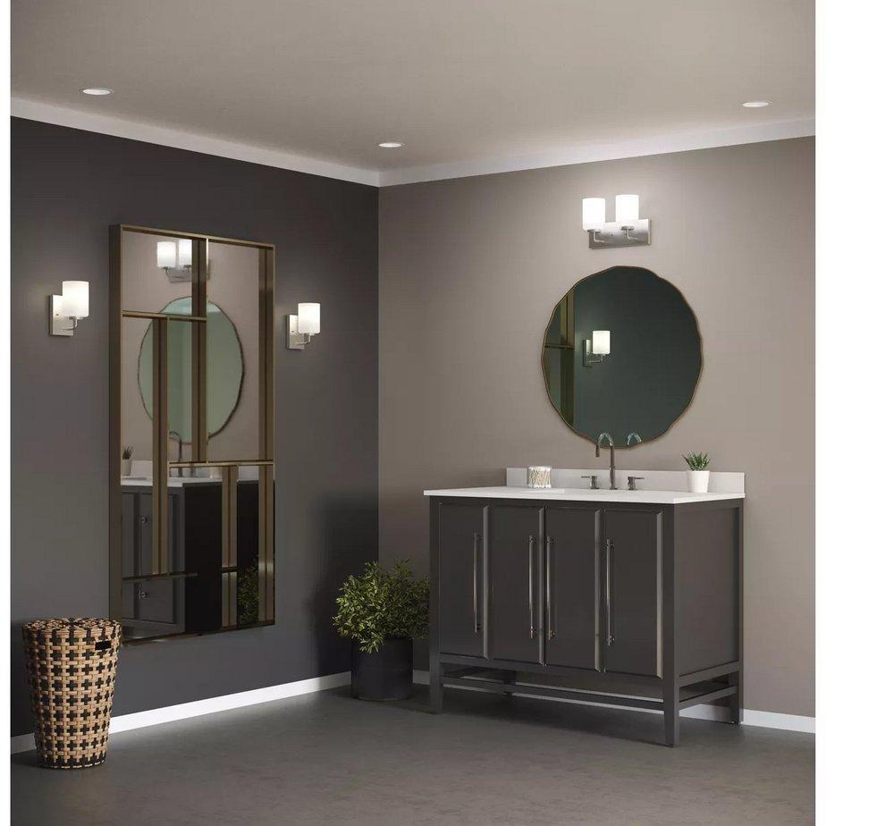 *CVR* MERRY 2-LIGHT BRUSHED NICKEL 