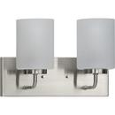 *CVR* MERRY 2-LIGHT BRUSHED NICKEL 