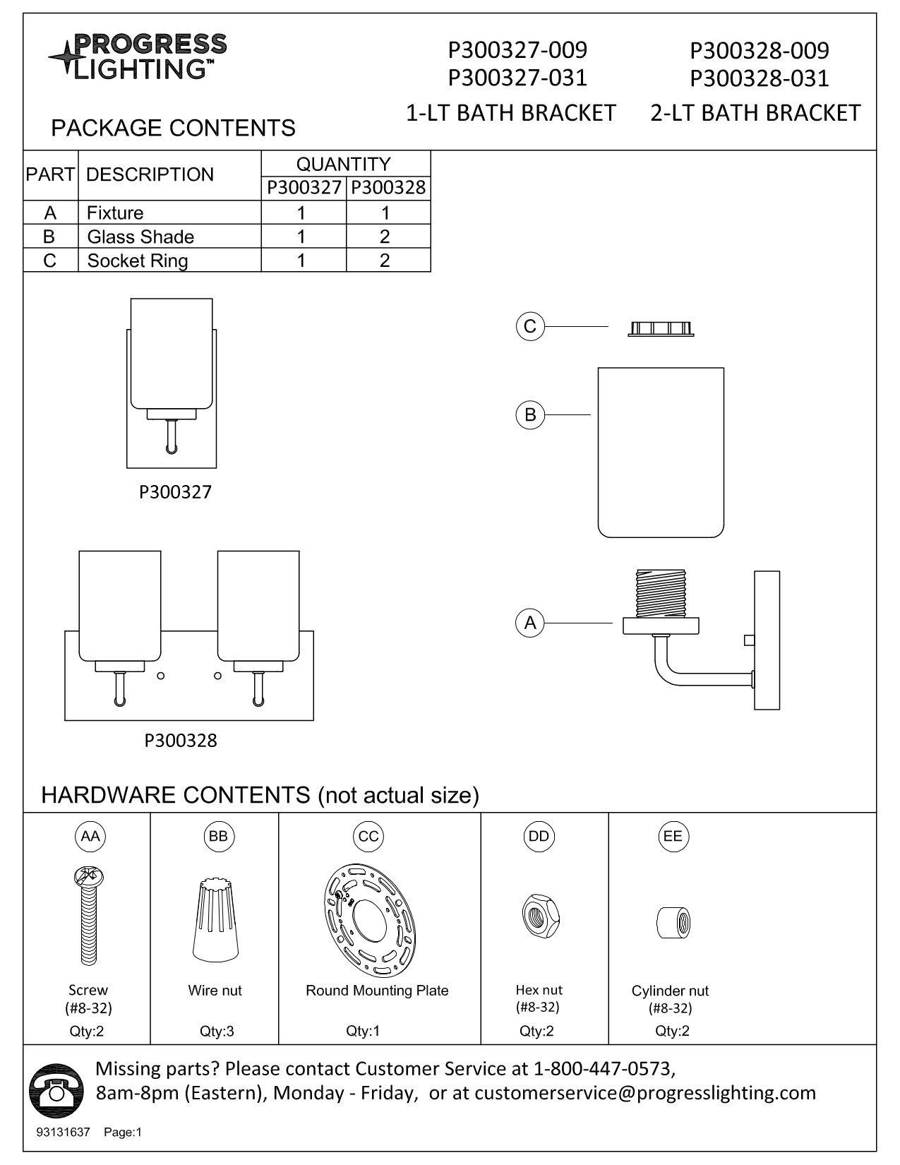 *CVR* MERRY 1-LIGHT MATTE BLACK ETC 