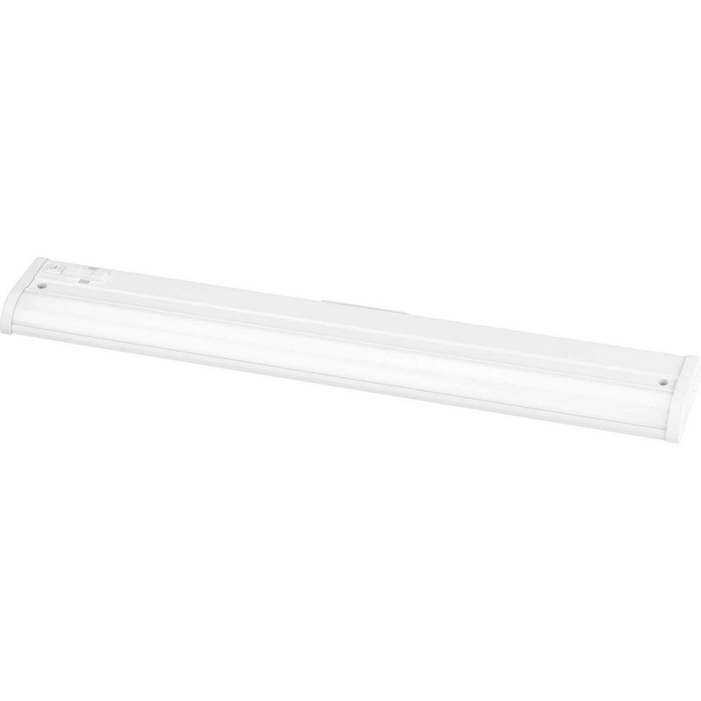 Progress Lighting Satin White 24 in. 8.5W 1-Light Integrated LED Under Cabinet Lighting 