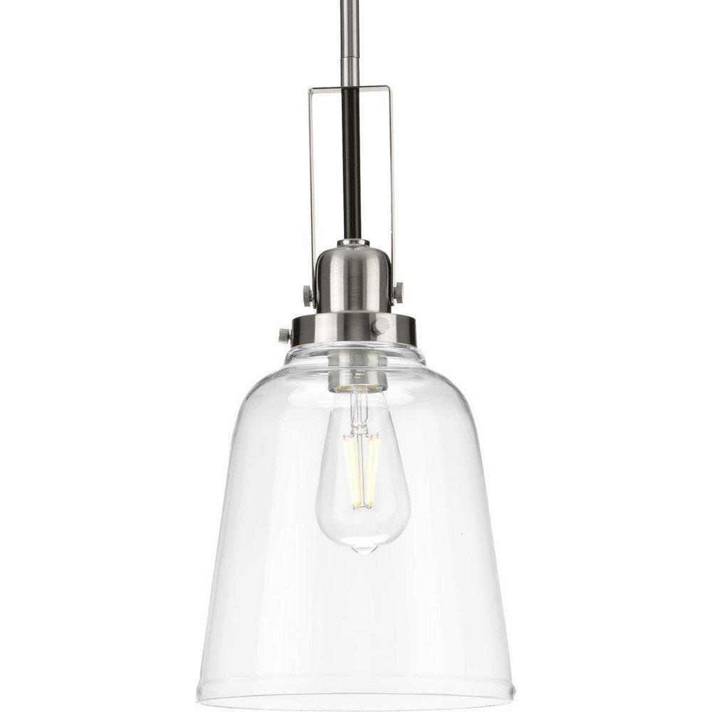 *CVR* RUSHTON 1-LIGHT BRUSHED NICKE 