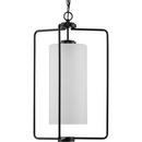 Progress Lighting Matte Black 100W 1-Light Medium E-26 Incandescent Pendant Light 