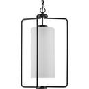 100W 1-Light Medium E-26 Incandescent Pendant Light in Matte Black