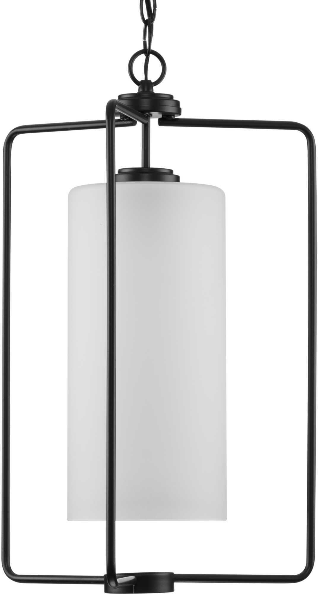 Progress Lighting Matte Black 100W 1-Light Medium E-26 Incandescent Pendant Light 