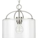 60W 1-Light Medium E-26 Incandescent Pendant Light in Brushed Nickel