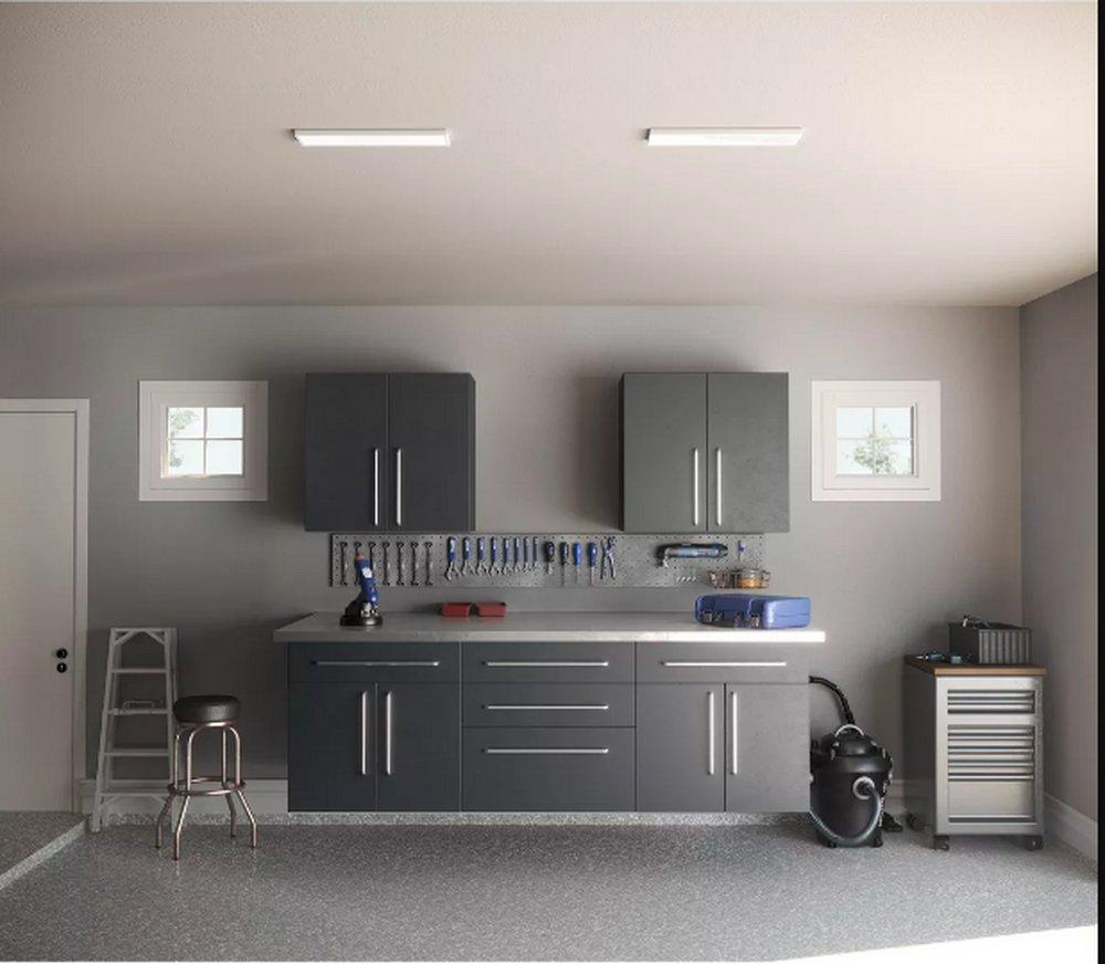 Progress Lighting Satin White 47-3/4 x 1-3/16 in. 43W 1-Light LED Flush Mount Ceiling Fixture 