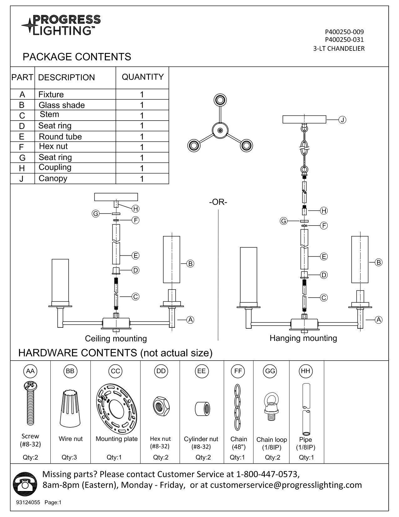 *CVR* KELLWYN 3-LIGHT MATTE BLACK C 