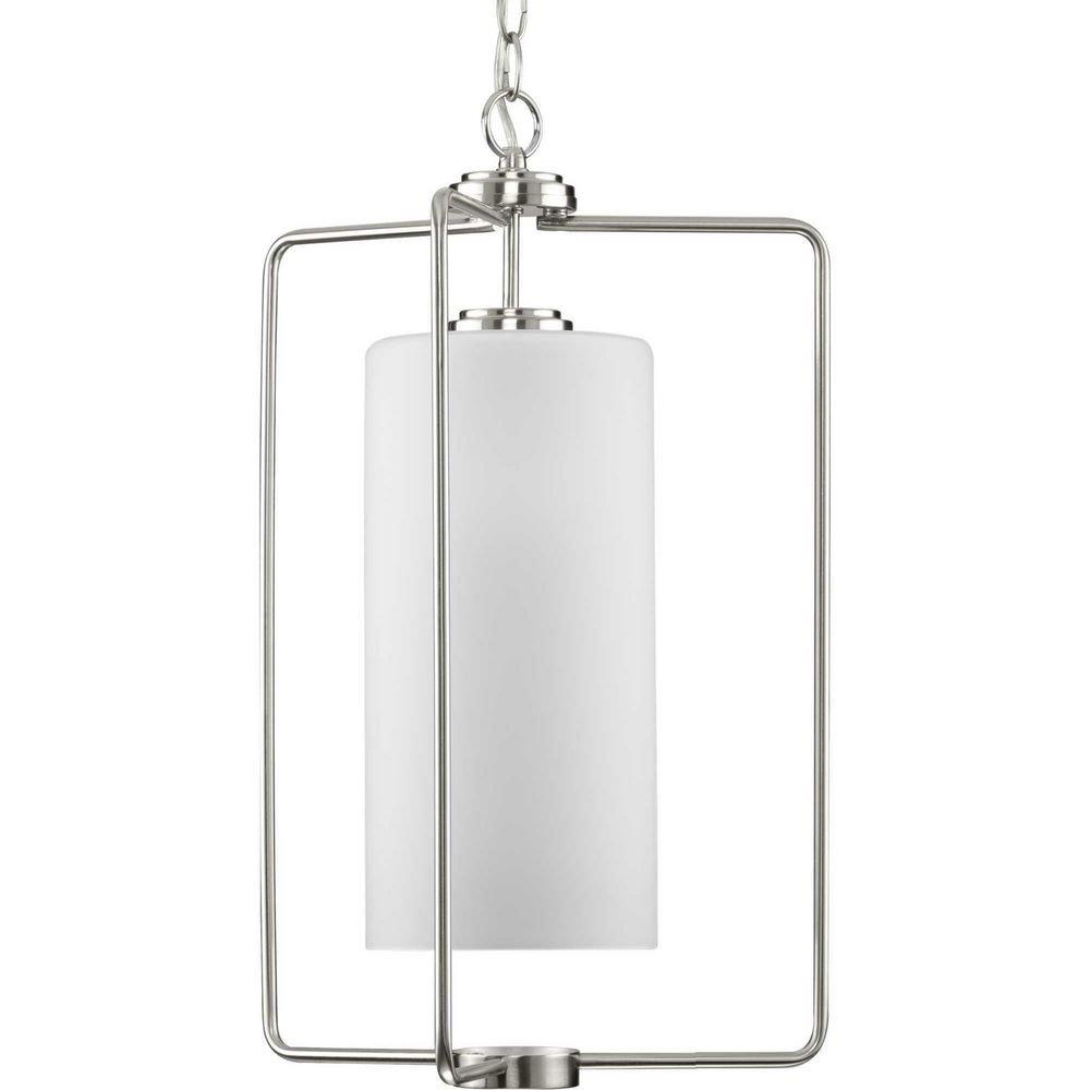 Progress Lighting Brushed Nickel 100W 1-Light Medium E-26 Incandescent Pendant Light 