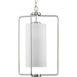 100W 1-Light Medium E-26 Incandescent Pendant Light in Brushed Nickel