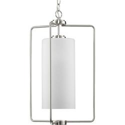 100W 1-Light Medium E-26 Incandescent Pendant Light in Brushed Nickel