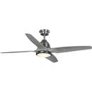 Progress Lighting Antique Nickel 56 in. 4-Blade Indoor or Outdoor Ceiling Fan 