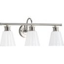 *CVR* ASHFORD 3-LIGHT BRUSHED NICKE 