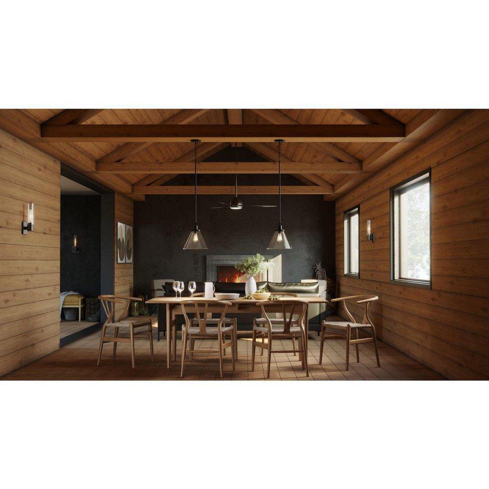 Progress Lighting Matte Black 60W 1-Light Medium E-26 Incandescent Pendant Light 