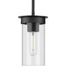 Progress Lighting Matte Black 60W 1-Light Medium E-26 Incandescent Pendant Light 