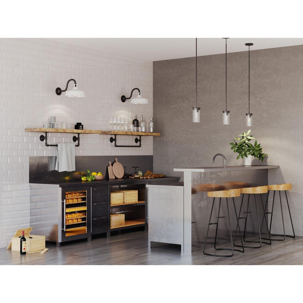 Progress Lighting Matte Black 60W 1-Light Medium E-26 Incandescent Pendant Light 