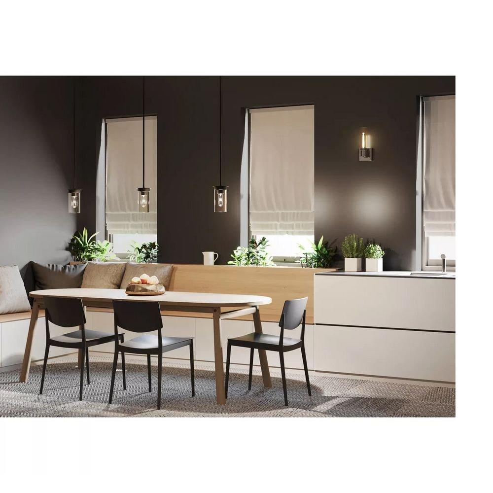 Progress Lighting Matte Black 60W 1-Light Medium E-26 Vanity Fixtures 