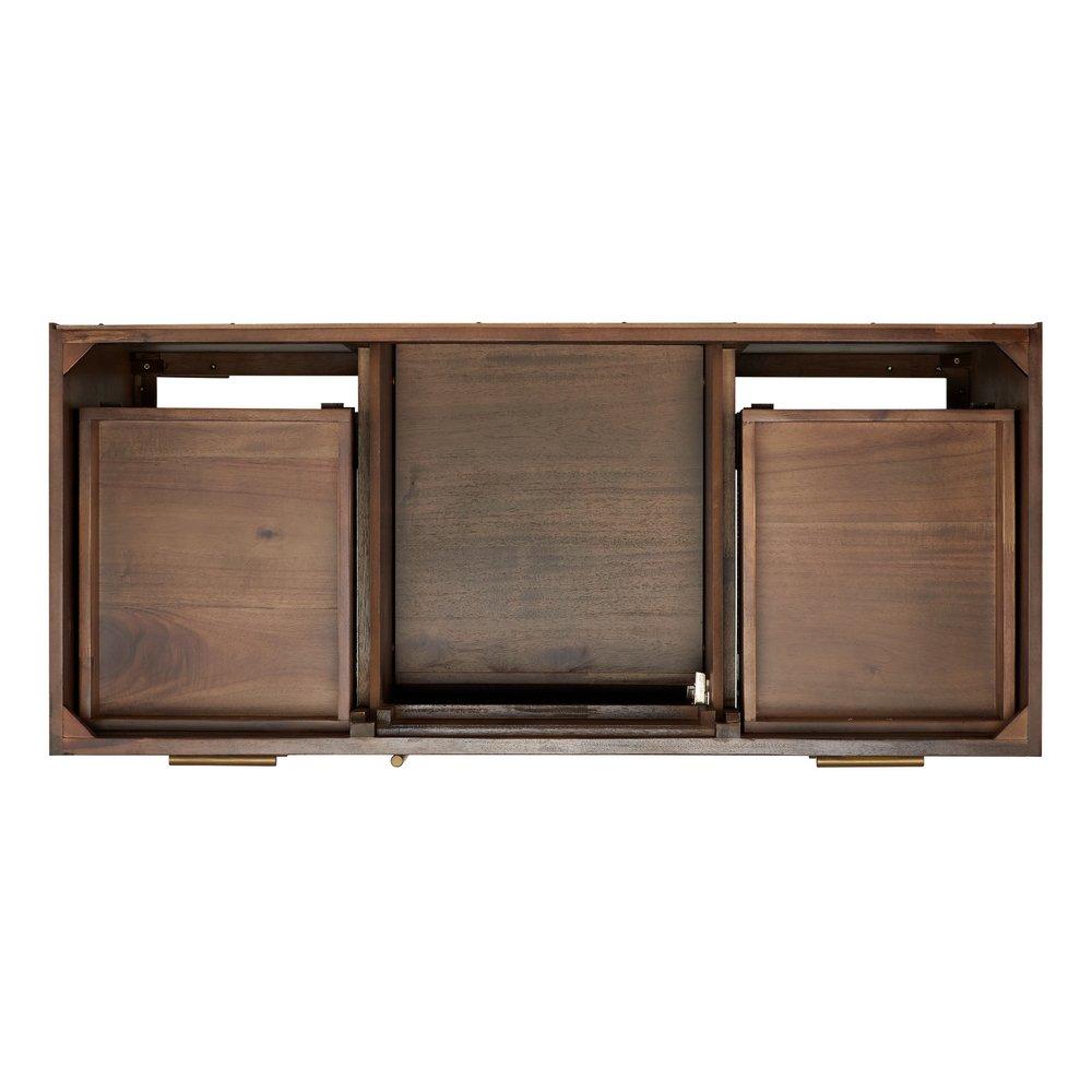Signature Hardware Russet Brown 48 in. Floor Mount Vanity 