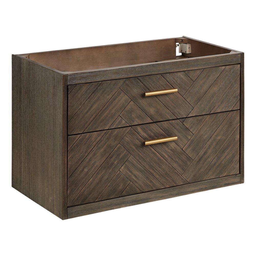 Signature Hardware Grey Wash 30 in. Wall Mount Vanity 