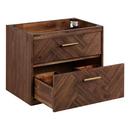 Signature Hardware Russet Brown 24 in. Wall Mount Vanity 