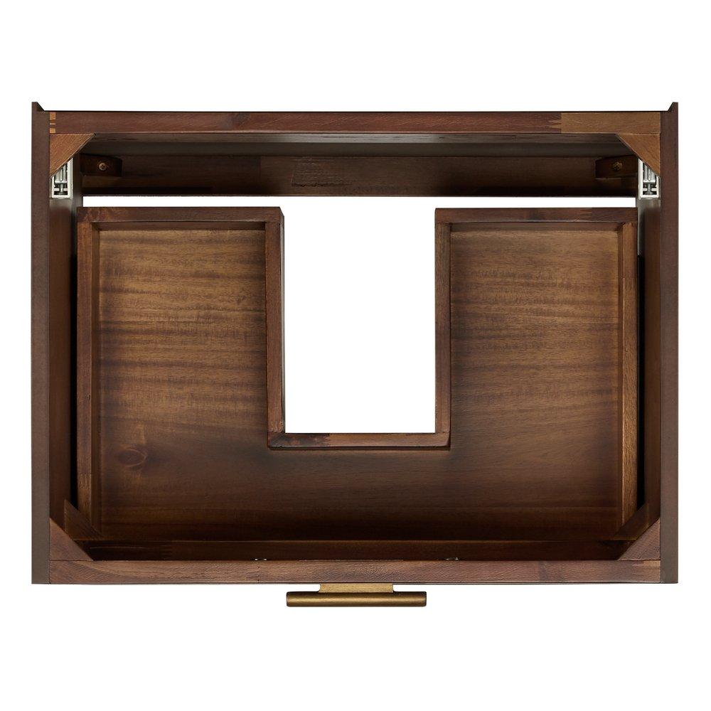 Signature Hardware Russet Brown 24 in. Wall Mount Vanity 