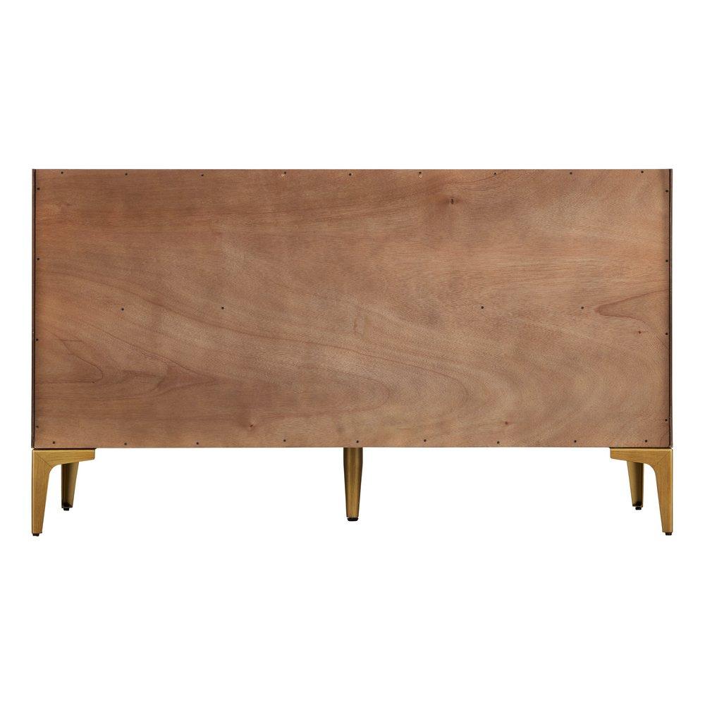 Signature Hardware Russet Brown 60 in. Floor Mount Vanity 