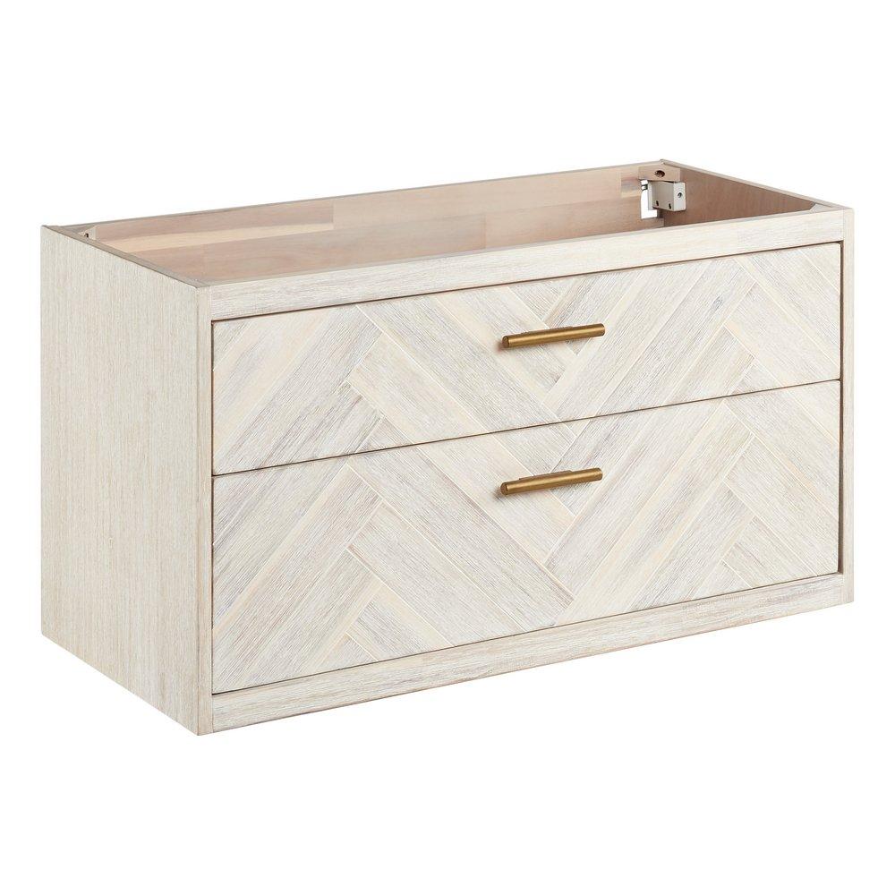 Signature Hardware Whitewash 36 in. Wall Mount Vanity 