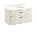 Signature Hardware Whitewash 36 in. Wall Mount Vanity 