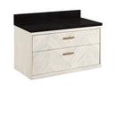 36 in. Wall Mount Vanity in Whitewash